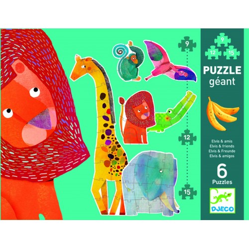 Puzzle gigant Djeco animale jungla