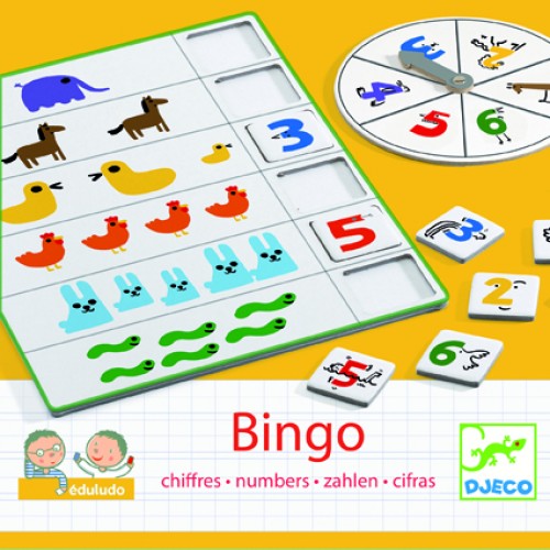 Joc Bingo Djeco- copiii învată să numere