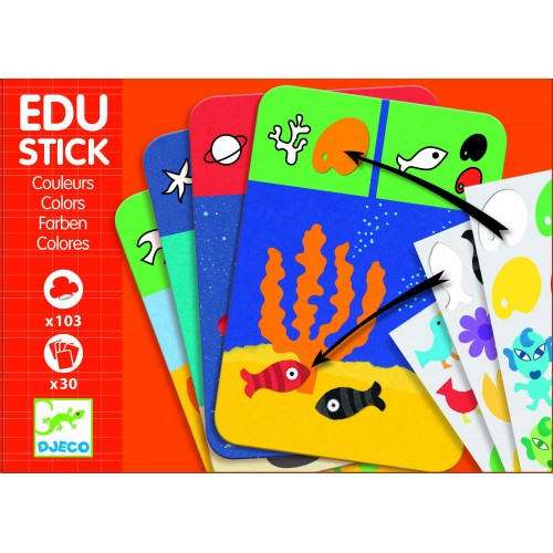Edu-Stick Djeco,Stickere educative Culori