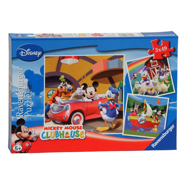 Puzzle Clubul Mickey Mouse , 3X49 Piese