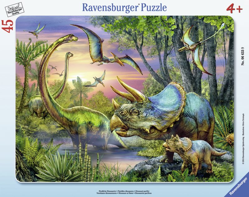 Puzzle Dinozauri In Zori, 45 Piese