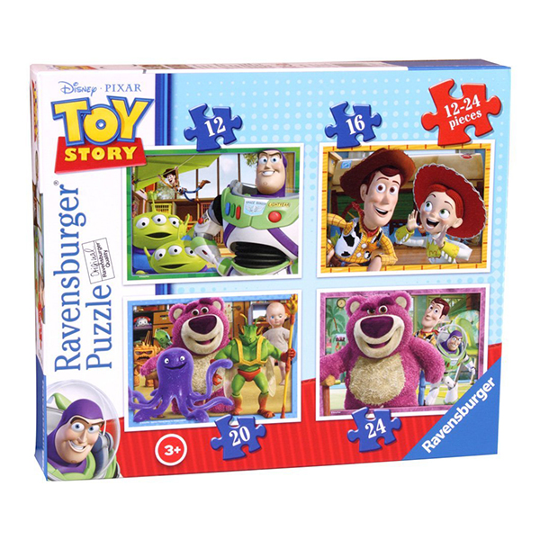 Puzzle Disney Toy Story, 4 Buc In Cutie, 12/16/20/24 Piese