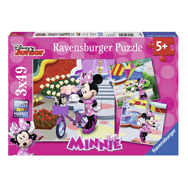 Puzzle Minnie Mouse, 3X49 Piese