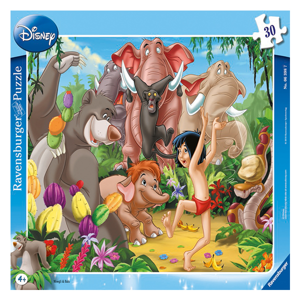 Puzzle Mowgli Si Baloo, 30 Piese