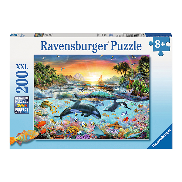 Puzzle Paradisul Delfinilor, 200 Piese