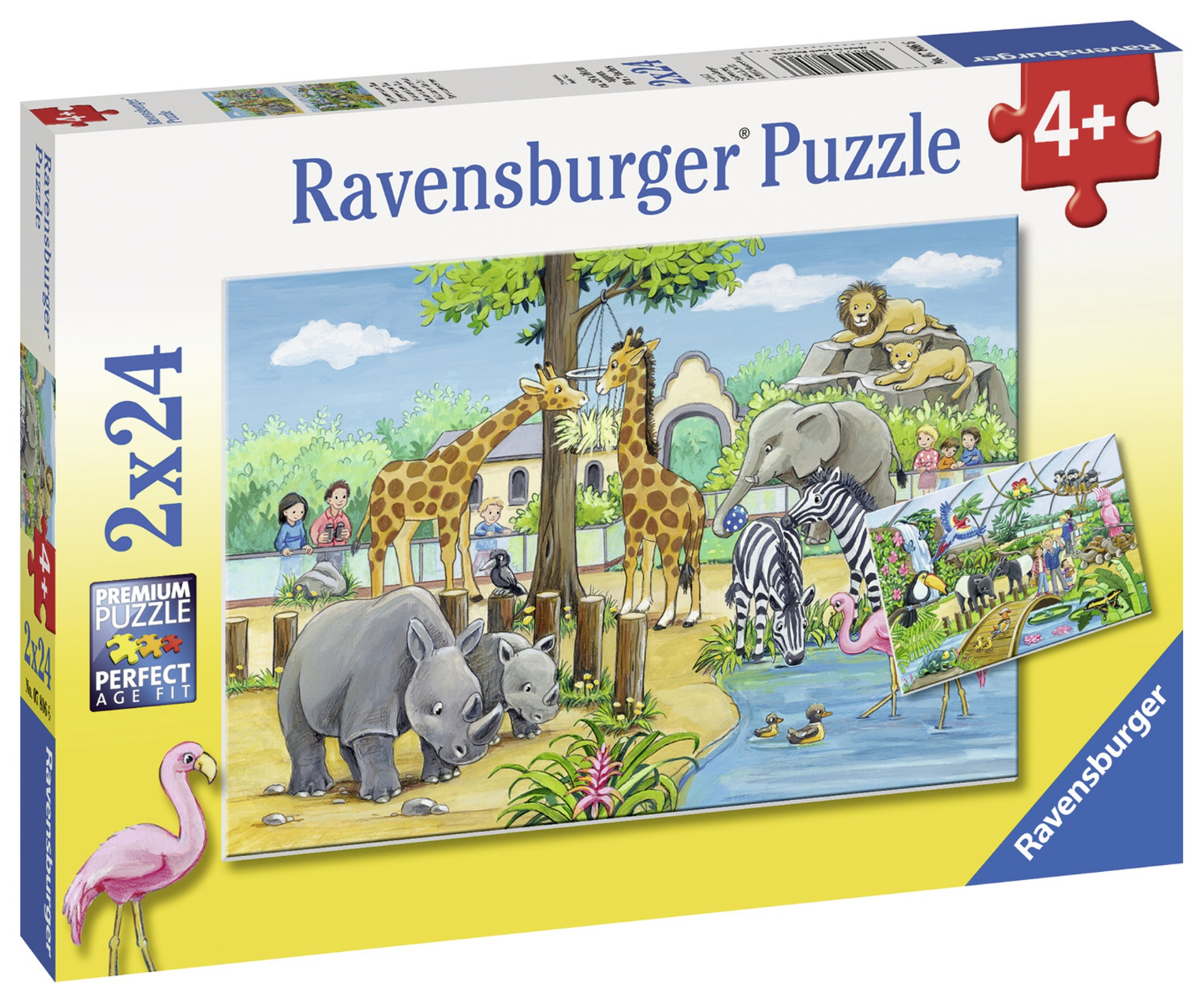 Puzzle Zoo, 2X24 Piese