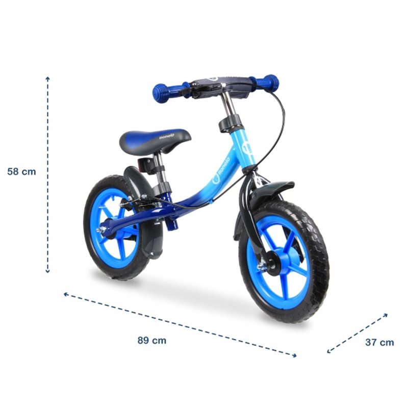 Lionelo - Bicicleta fara pedale Dan Plus Blue Chameleon