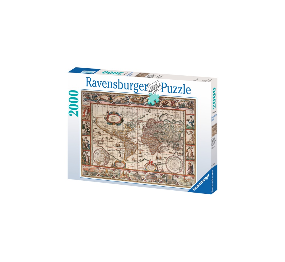 Puzzle Harta Lumii 1650, 2000 Piese
