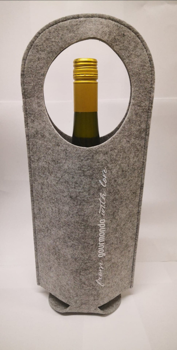 Punga pasla cadou, pentru sticle vin, 41,5 x 14,5 cm