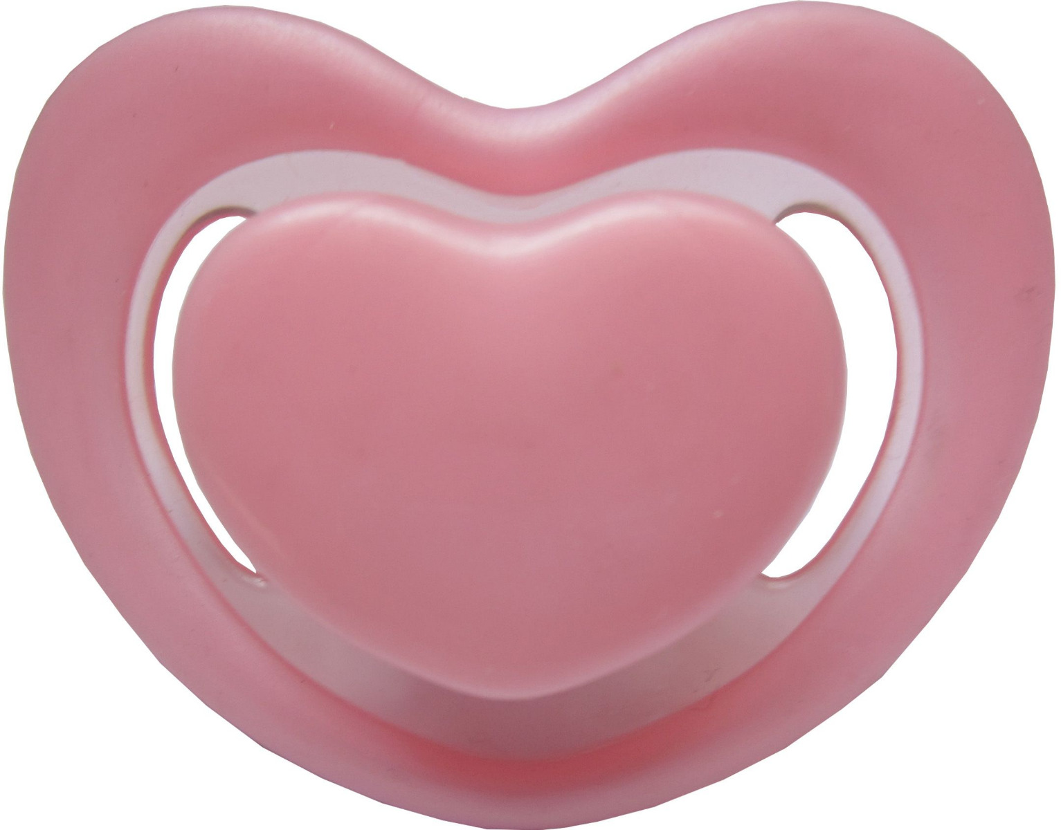 Suzeta silicon ortodontica forma inimioara, contur moale, 0L+, R0329 (roz/mov/galben)