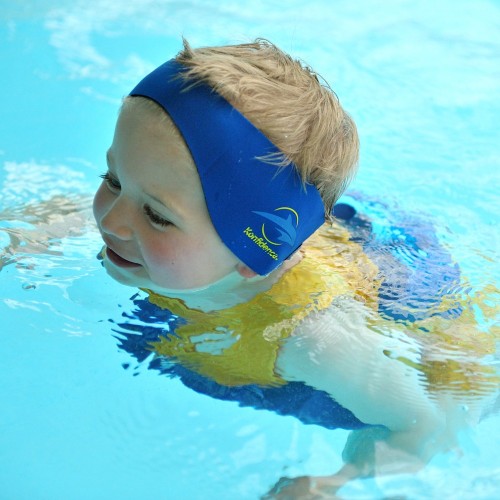 Protectie urechi pentru copii impotriva apei Aquabands blue