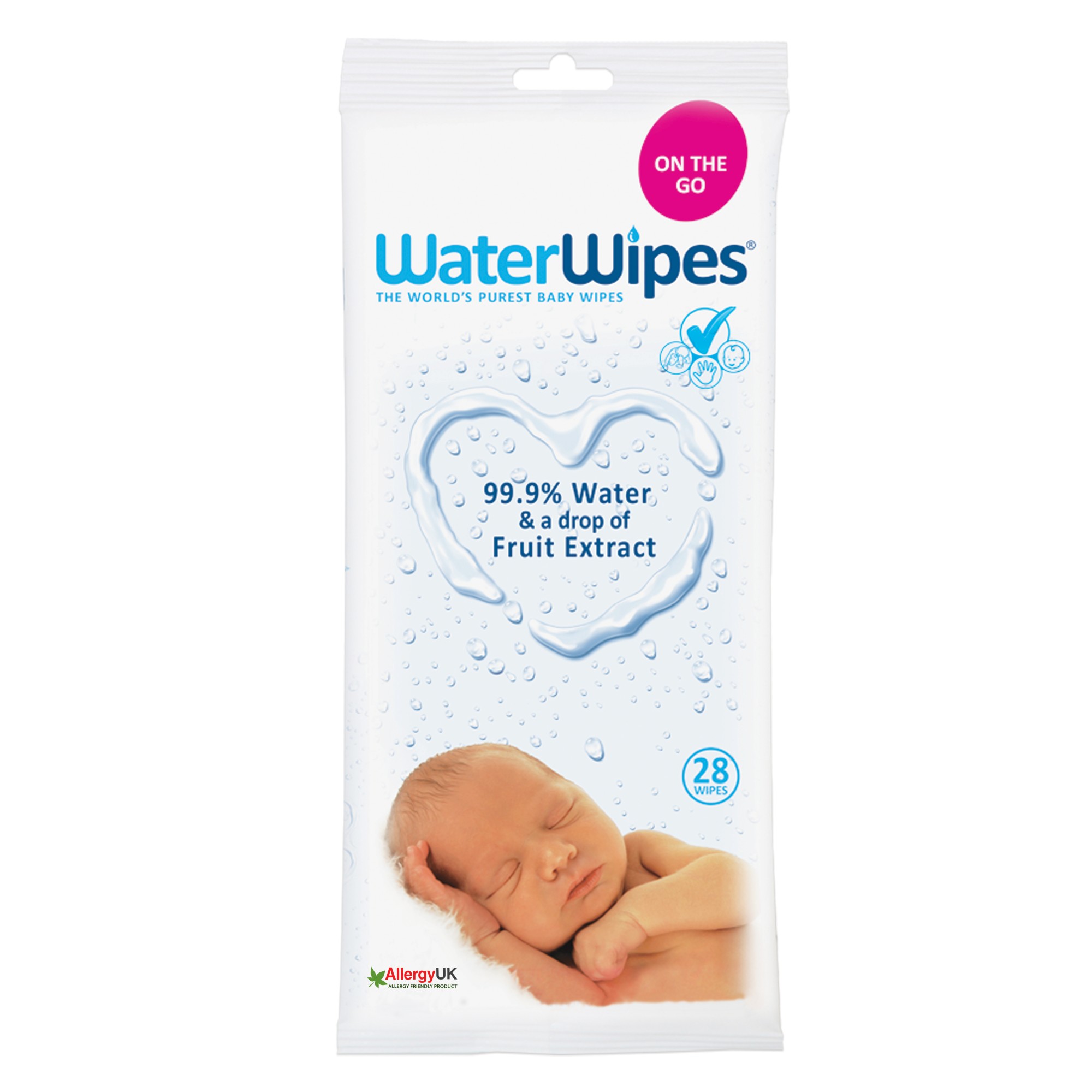 Servetele umede pentru bebelusi, WaterWipes, 28 buc