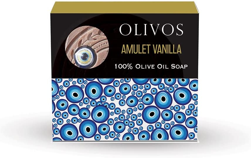 Sapun Amuleta norocoasa - Ochiul Magic - cu vanilie si ulei de masline, efect anti-imbatranire, Olivos, 100 g