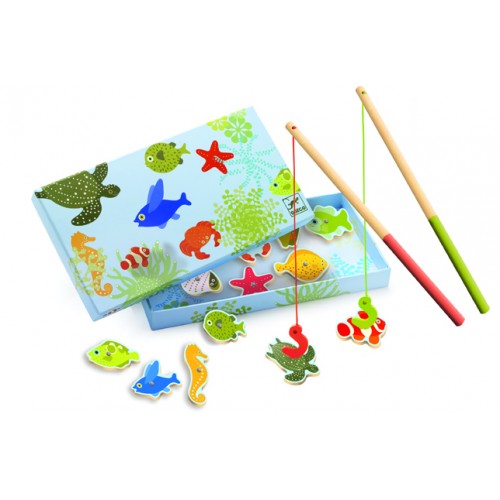 Joc de pescuit magnetic pești tropicali Djeco 