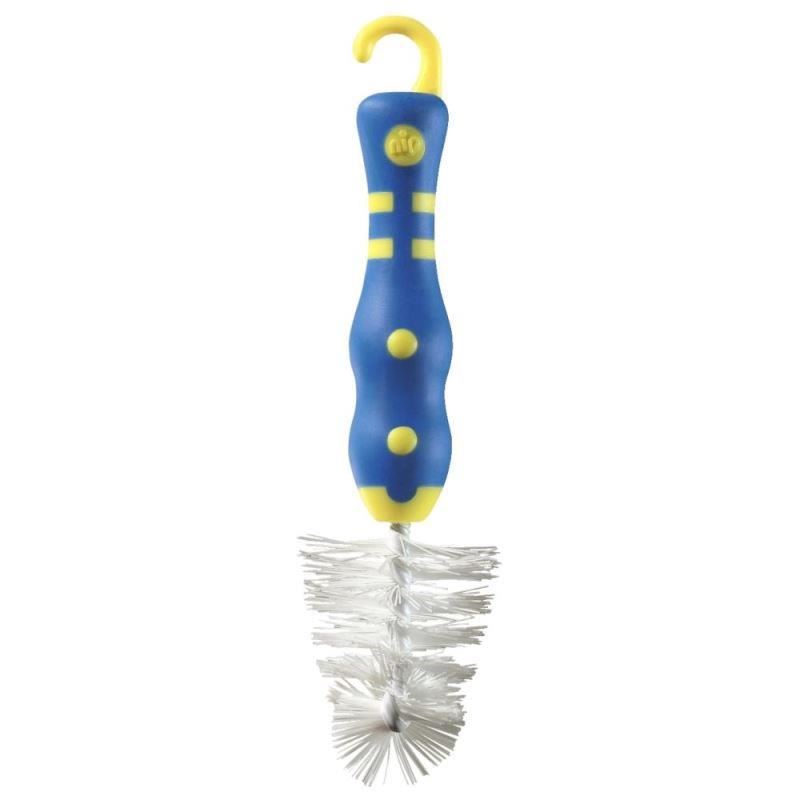 Perie mini pentru suzete si tetine, cu maner antialunecare, 0+ luni, nip 37011 image 2