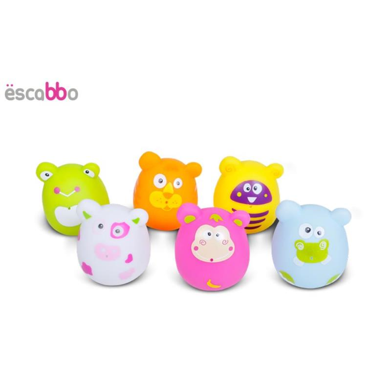 Set 6 jucarii de baie Animale Haioase ESCABBO37012 image 2