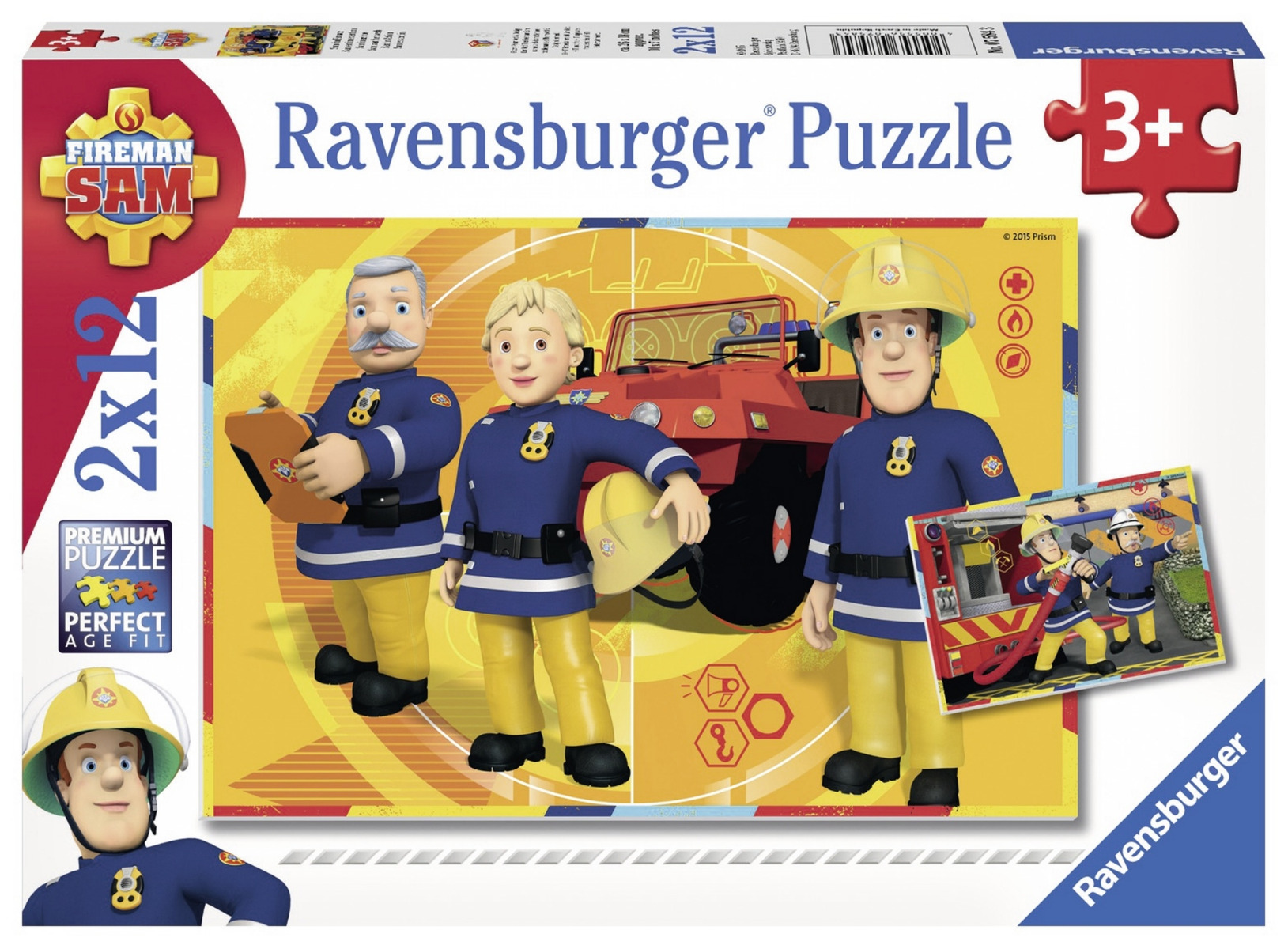 Puzzle Pompierul Sam, 2X12 Piese