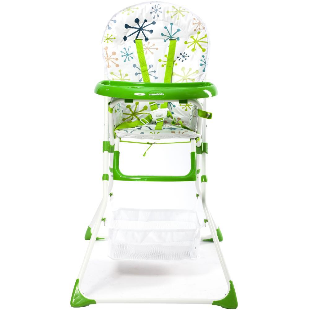 Scaun de masa pentru copii Niami Mamakids - Verde cu Floricele image 1