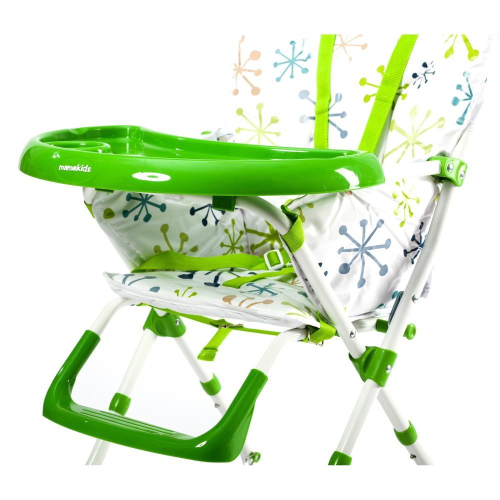 Scaun de masa pentru copii Niami Mamakids - Verde cu Floricele image 2