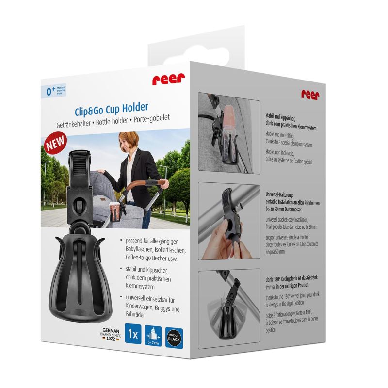 Suport pentru sticle si biberoane Clip&Go Cup Holder Reer 84021 image 9