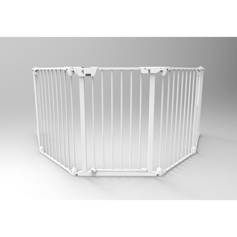 Tarc de siguranta modular cu 3 panouri, metal alb, Noma N94054   image 2