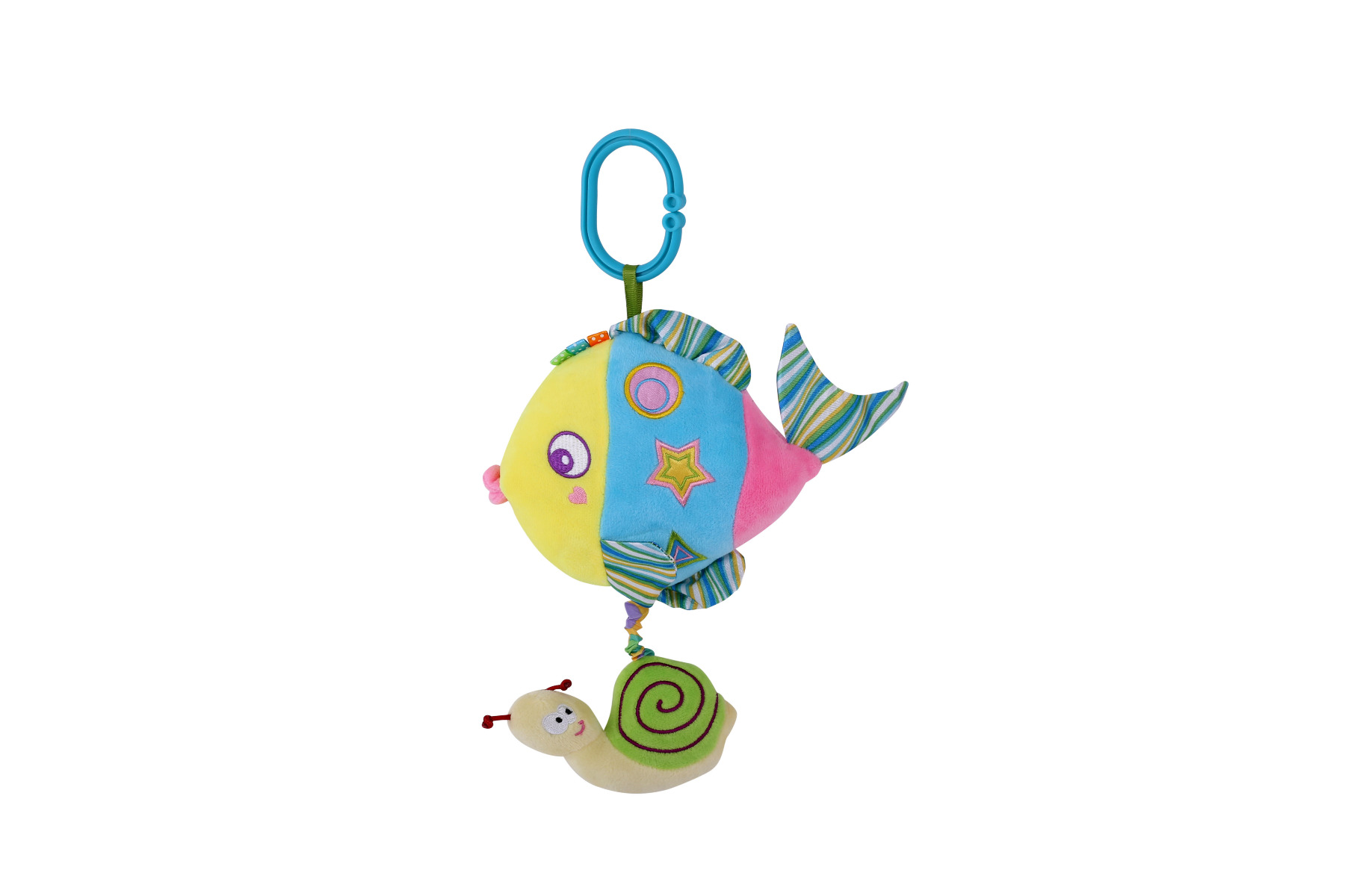 Jucarie muzicala din plus, colorful Fish, 32 cm
