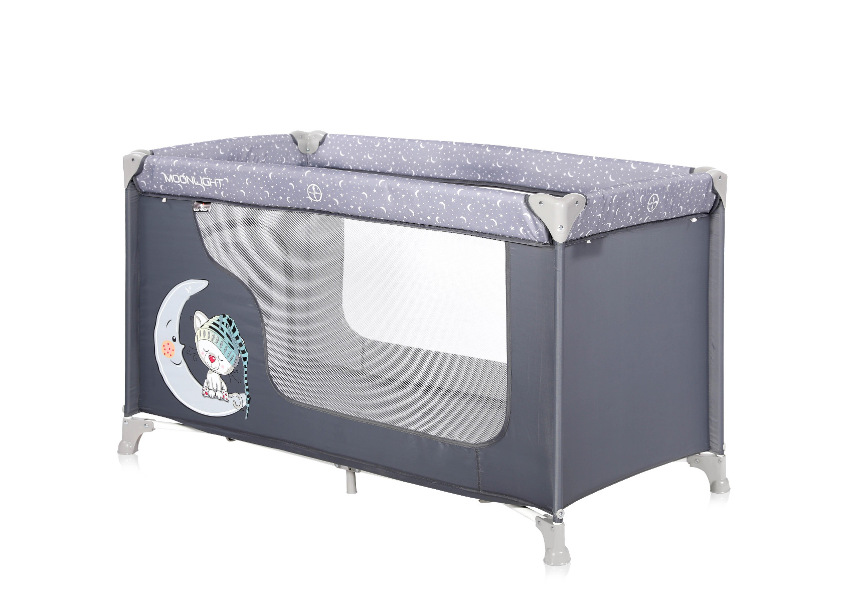 Patut pliabil, Moonlight, 1 nivel, Grey Cute Moon