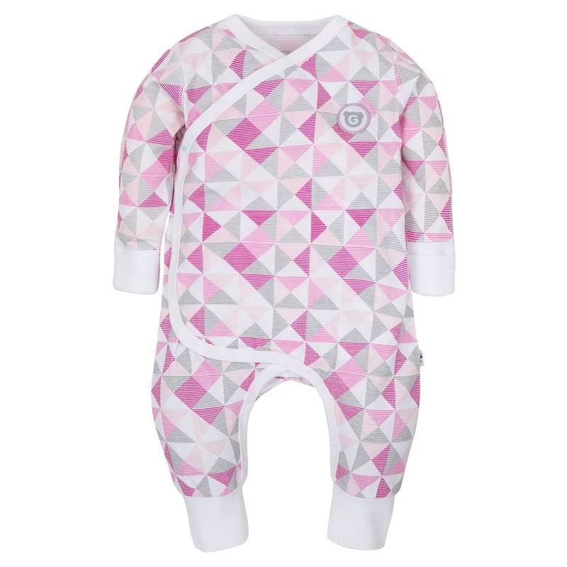Gmini Salopeta pentru bebelusi Plus Pink- Figuri Geometrice-62