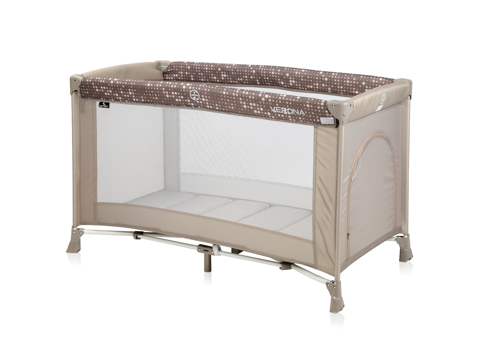 Patut pliabil, Verona, 1 nivel, Beige Dots