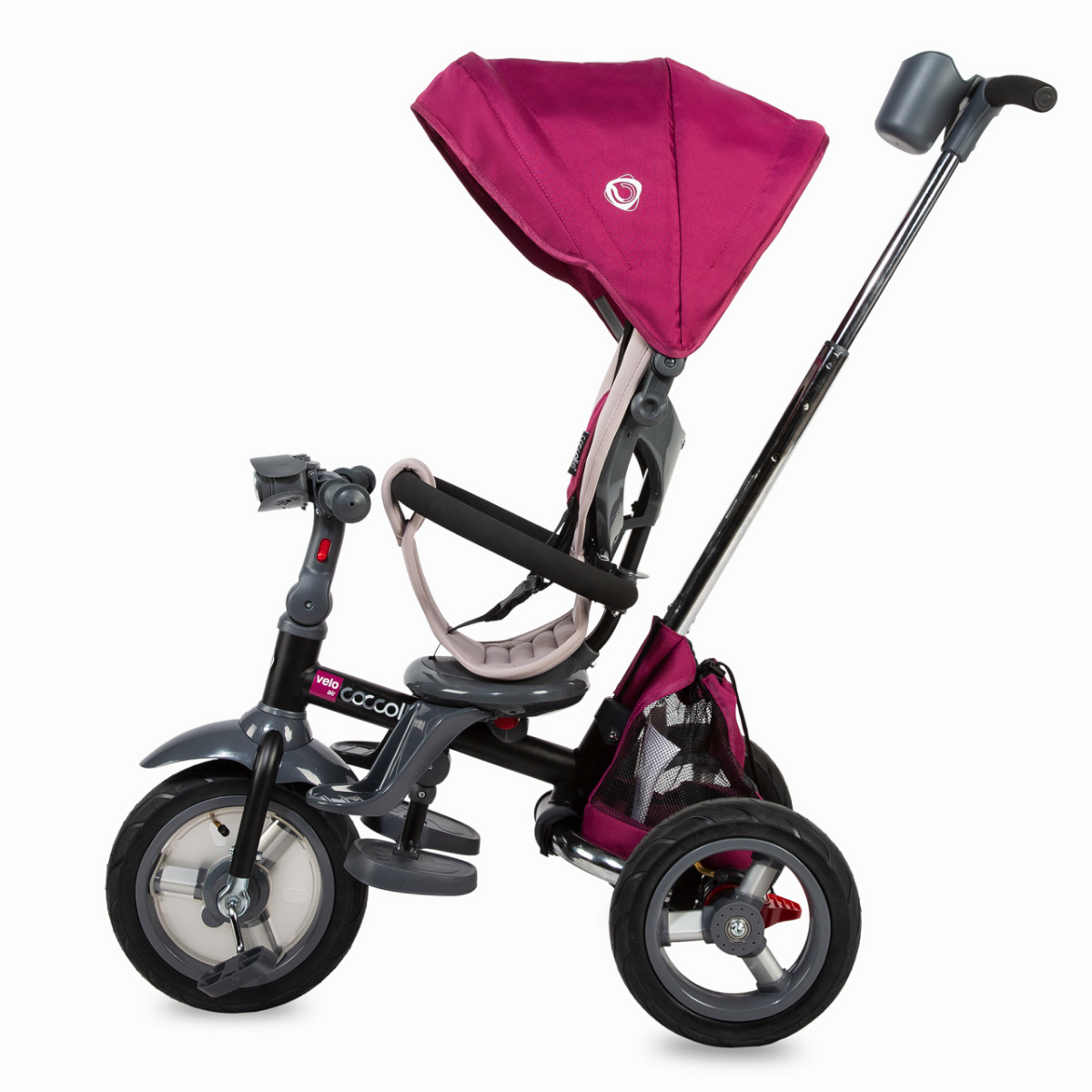 Tricicleta multifunctionala 4in1 cu sezut reversibil Coccolle Velo Air Violet image 5