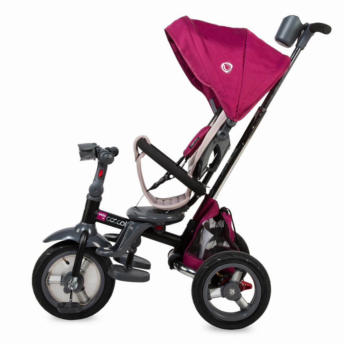 Tricicleta multifunctionala 4in1 cu sezut reversibil Coccolle Velo Air Violet image 6