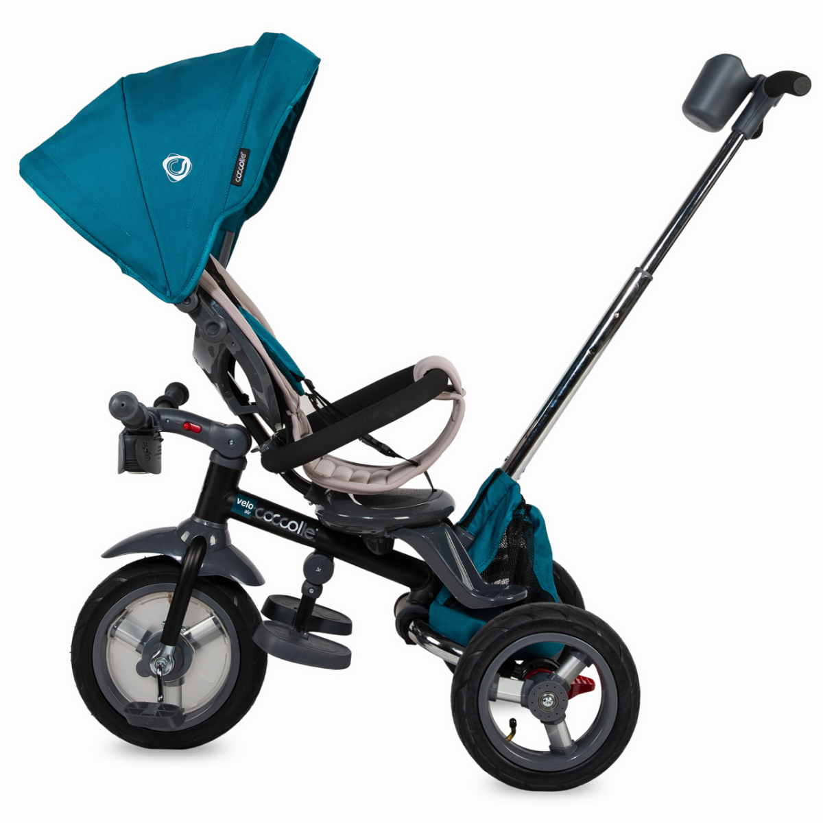 Tricicleta multifunctionala 4in1 cu sezut reversibil Coccolle Velo Air Verde image 8