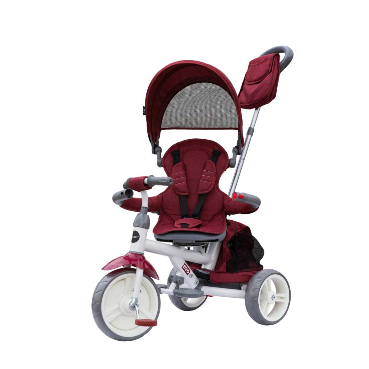 Tricicleta cu sezut reversibil Coccolle Evo (2019) Visiniu image 3