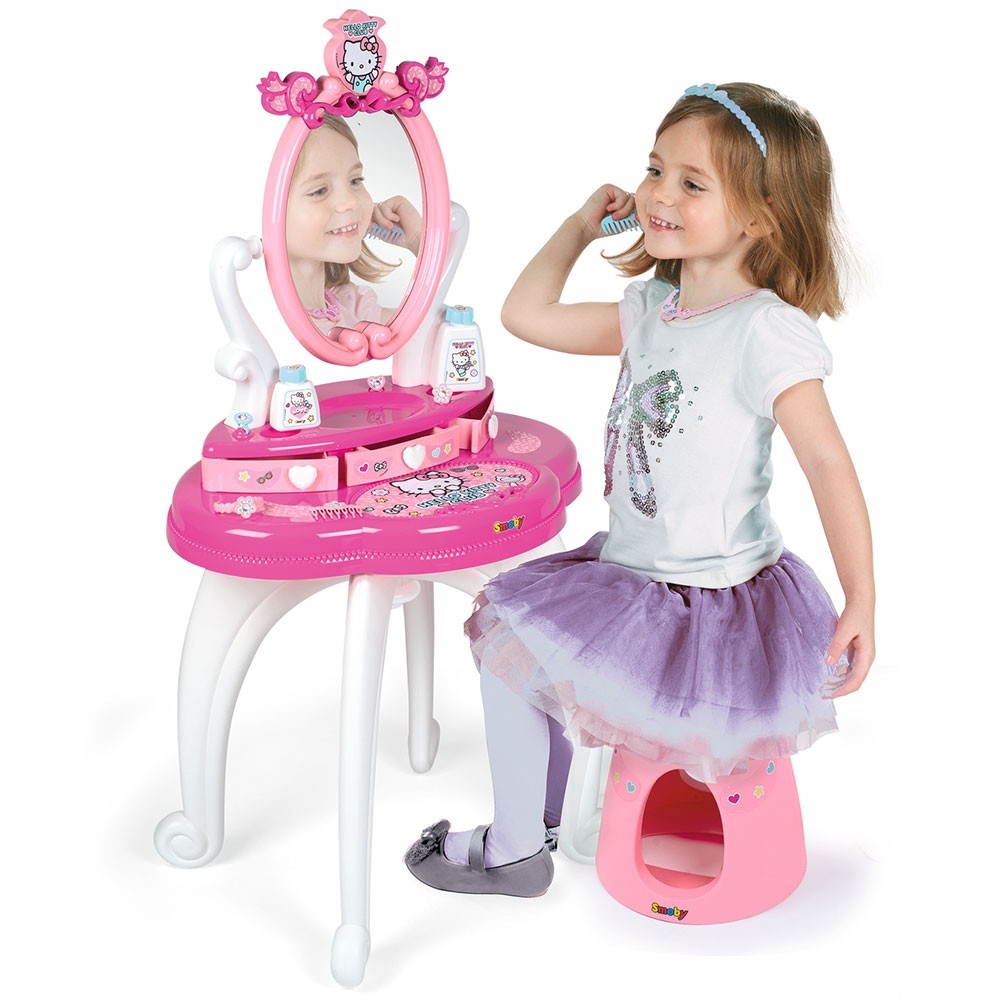 Jucarie Smoby Masuta de machiaj Hello Kitty Hairdresser 2 in 1 image 1