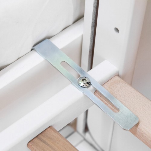 Treppy Patut co-sleeping 120x60 cu laterala culisanta si roti Dreamy Plus Alb image 5