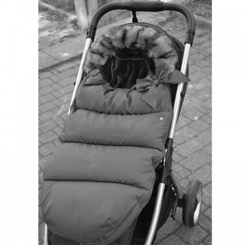 Sac iarna carucior cu blanita detasabila Mevis Delux Dark Grey