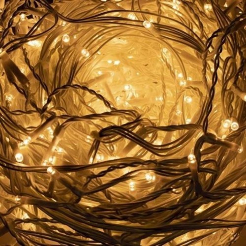 Instalatie luminoasa de craciun 500 leduri, 23 m, 8 functii, exterior/interior, tip perdea de turturi alb cald image 5