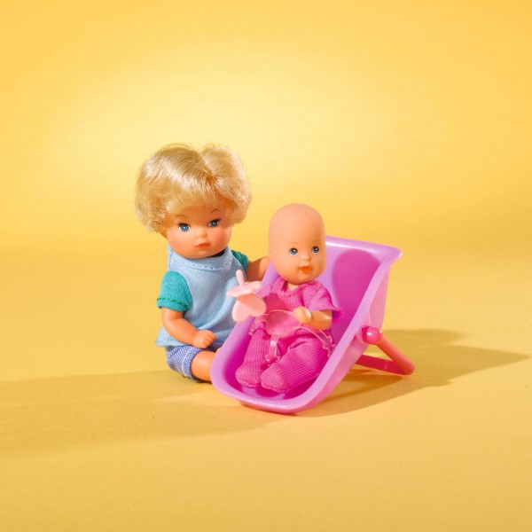 Papusa Simba Steffi Love 29 cm Baby World cu 2 copii, 1 bebelus si accesorii image 5