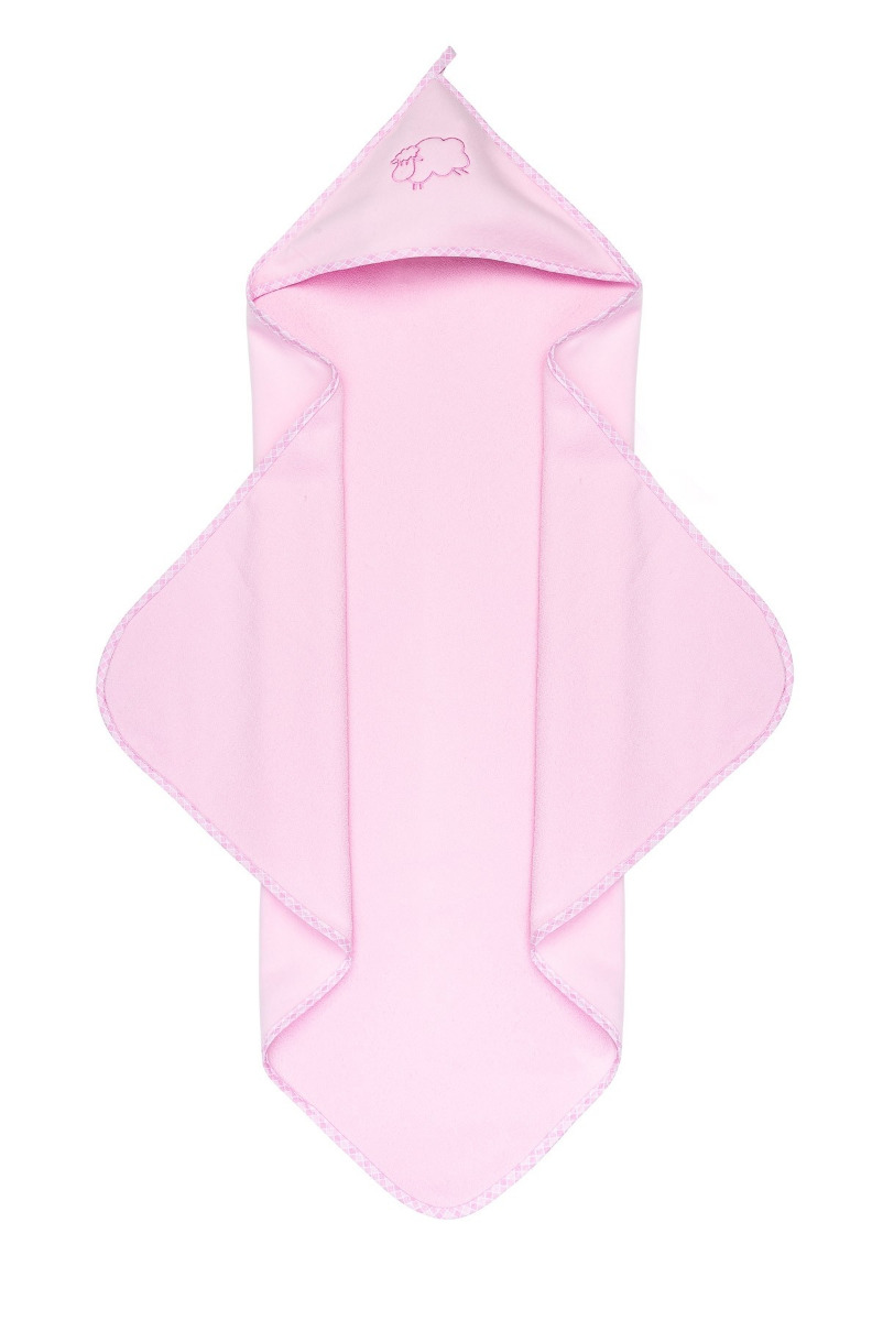 Prosop cu gluga Sensillo SHEEP 80x80 cm Pink image 1