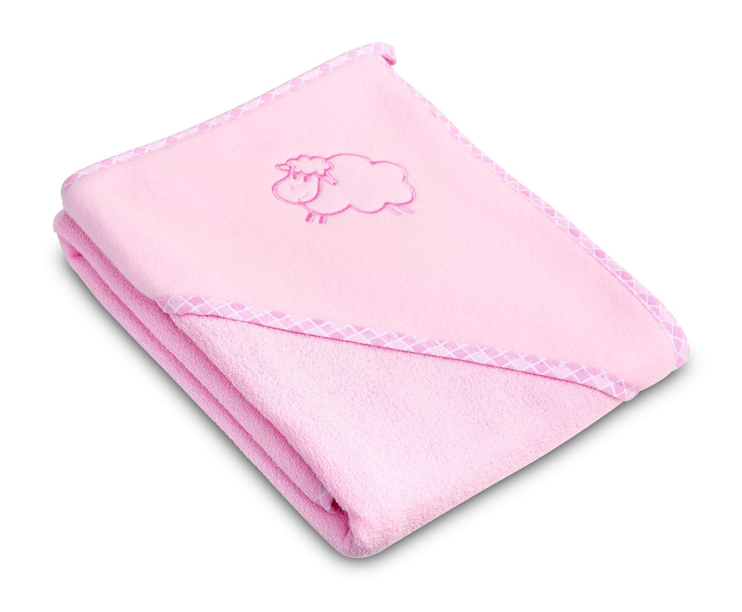 Prosop cu gluga Sensillo SHEEP 80x80 cm Pink image 2
