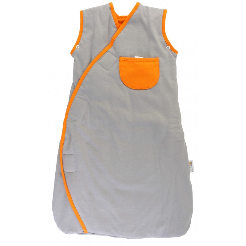 Sac de dormit multifunctional Grey Orange Zoo Animal Travel 0-6 luni 2.5 Tog