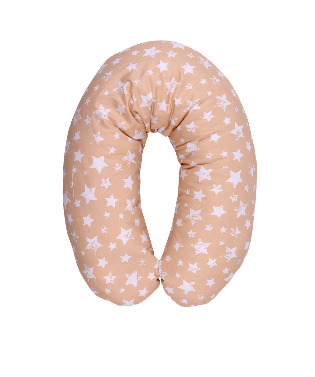 Perna multifunctionala, bumbac ranforce, 190 cm, Little Stars Beige