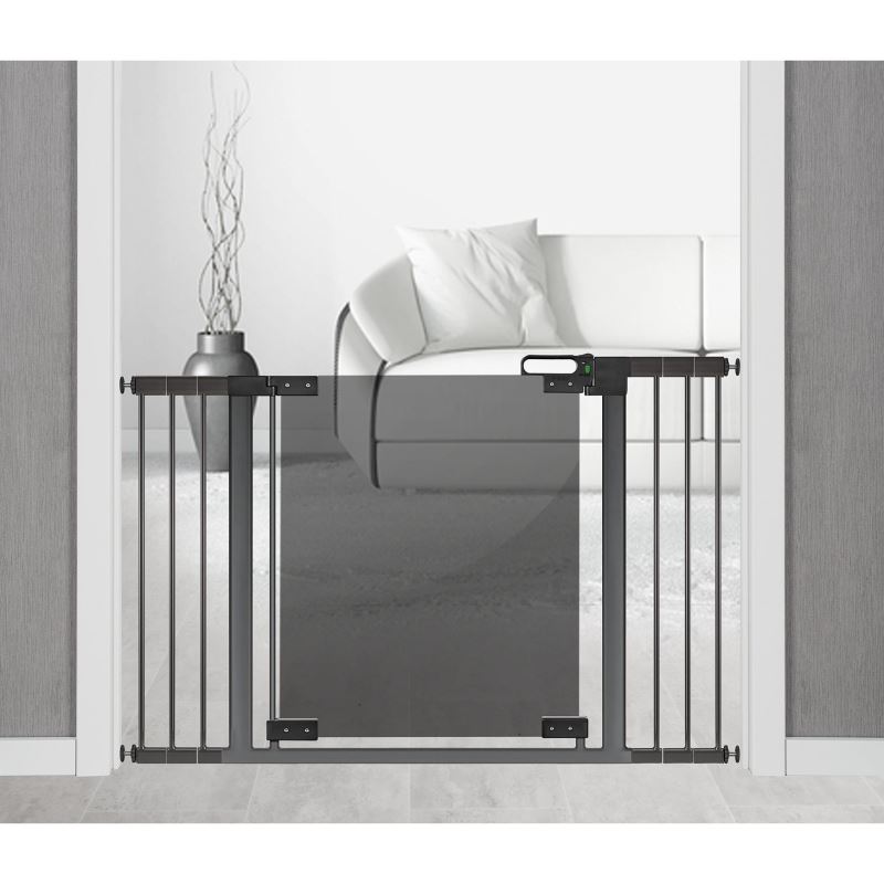 Set 2 extensii 7 cm pentru porti de siguranta DesignLine Puristic, metal gri antracit, Reer 46041 