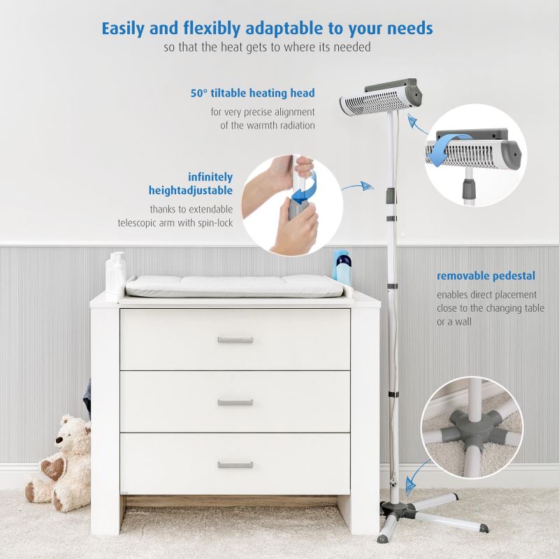 Incalzitor pentru masa de infasat bebelusul REER EasyHeat Flex  image 5