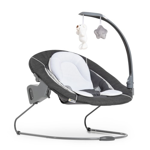 Șezlong Alpha Bouncer Deluxe 2in1 Melange Grey