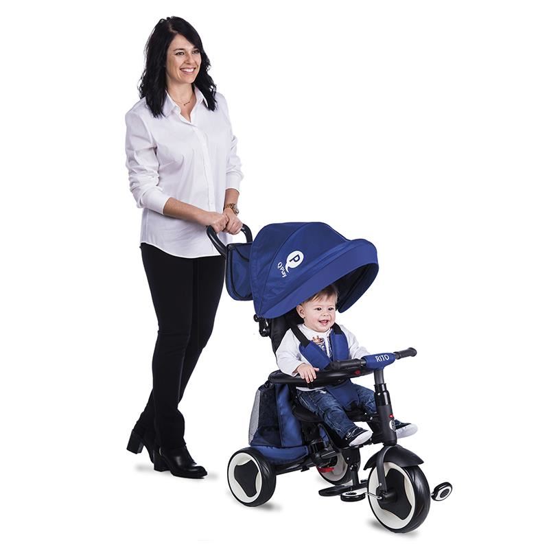 Tricicleta pliabila Qplay Rito PLUS Albastru image 1