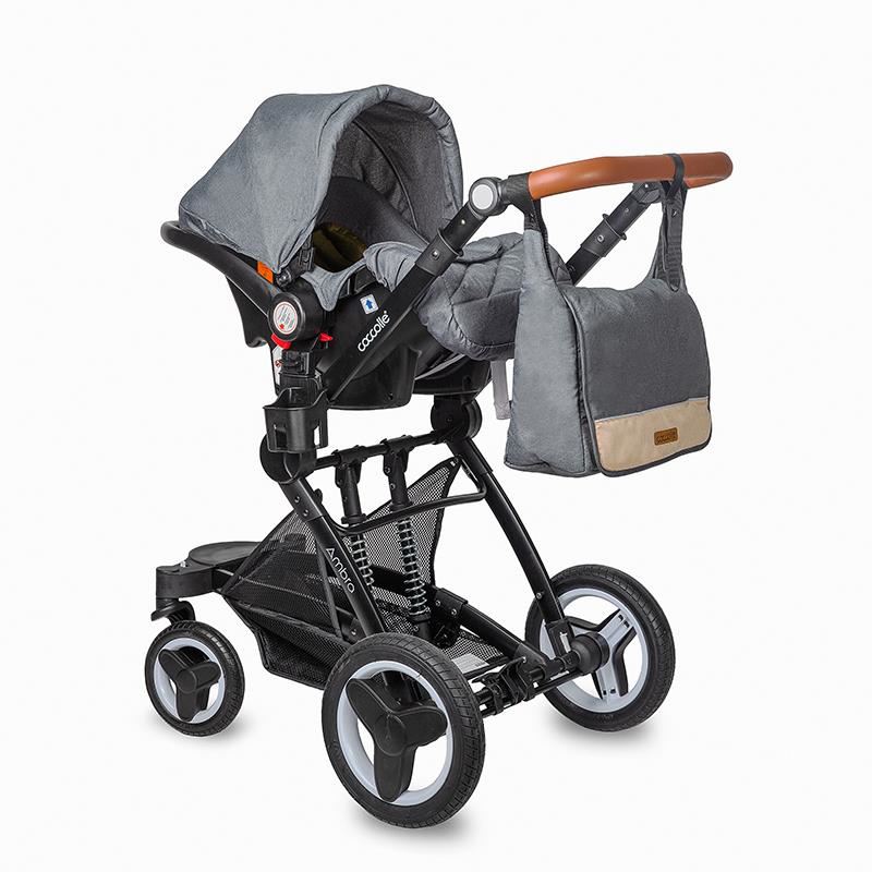 Carucior transformabil 3in1 Coccolle Ambra Safari Beige 2021 image 2