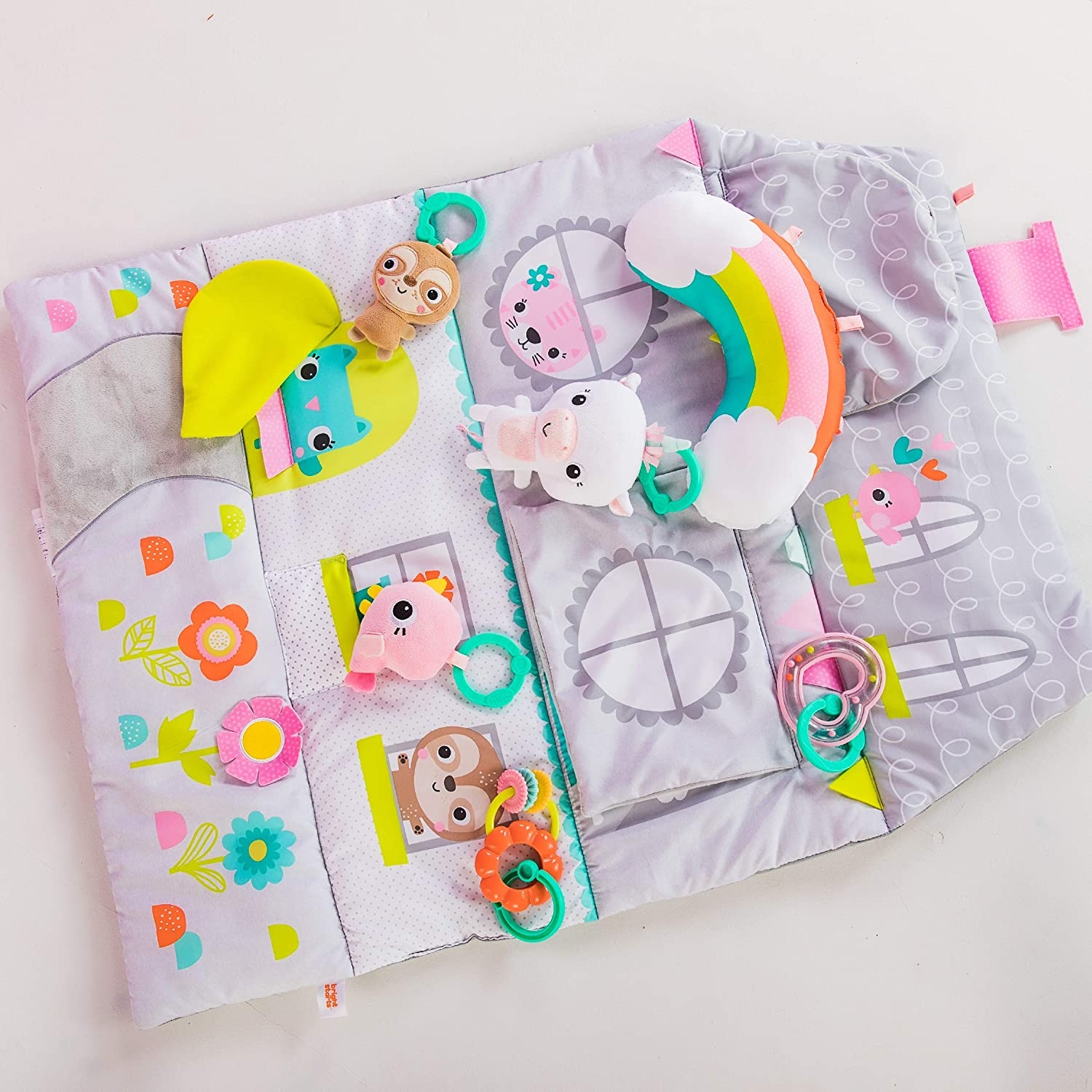 Bright Starts - Salteluta de activitati & Casuta de papusi Floors of Fun image 2