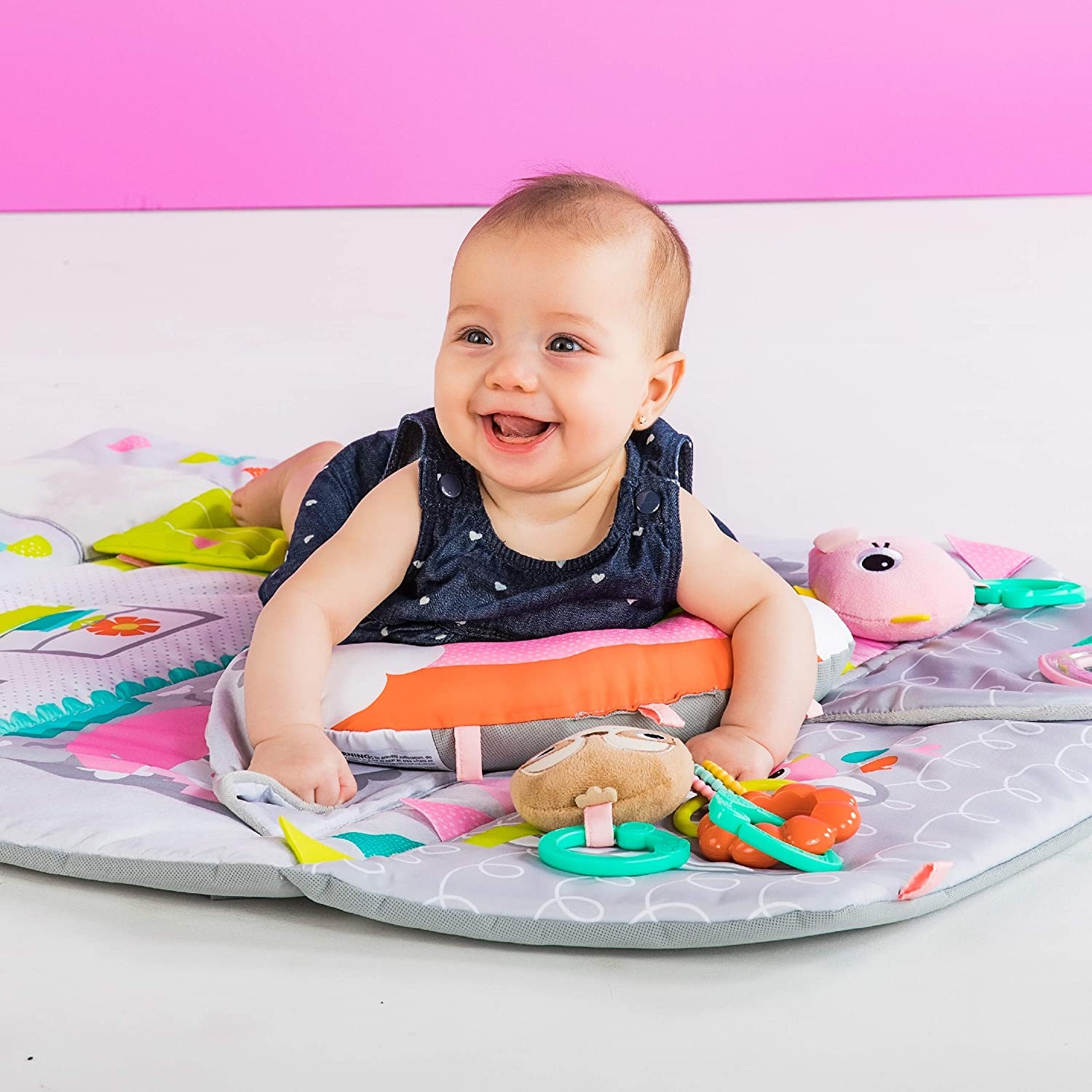 Bright Starts - Salteluta de activitati & Casuta de papusi Floors of Fun image 6