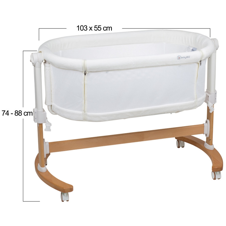 BabyGo - Patut co-sleeper 2 in 1 Amila, Creme image 5